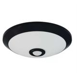 Horoz Sensörlü Tavan Armatür 360D 2XE27 ( Siyah Kasa )( Plastik Cam-Gövde )