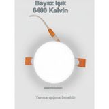 HOROZ Stella-10 10w BEYAZ Işık Çerçevesiz Ayarlanabilir Sıva Altı Led Panel Spot 10 Watt 6400k 935lm