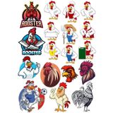 Horoz Sticker Set-6 27 Parça Telefon, Tablet, Defter, Laptop Sticker