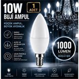Horoz Ultra 10W E14 Buji, Mum LED Ampul Aydınlatma Beyaz Işık - 10 - 20 W