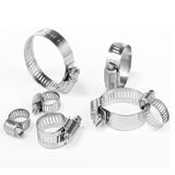 Hortum Boru Kelepçesi Ayarlı Galvaniz Kaplama Bahçe Hortum Bağlantı Aparatı Endüstriyel Otomotiv Boru Kelepçesi (16x23, 5)