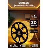 Hortum Esnek 220V Şerit Led Amber 30 Metre