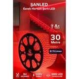 Hortum Esnek 220V Şerit Led Kırmızı 30 Metre