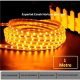 Hortum Esnek Şerit LED Amber Işık 220V Fış/1,2,3,4,5,7,10,15,20,25,30 Metre - 1 m