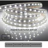 Hortum Esnek Şerit LED Gün Işığı Işık 220V Fış/1,2,3,4,5,7,10,15,20,25,30 Metre - 1 m - Beyaz