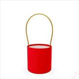 Hortum Saplı Kırmızı Kadife Kutu Küçük Boy - 12 cm