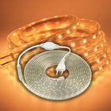 Hortum Şerit Led Dış Ortam, Bahçe, Açık Alan Aydınlatma 220v Fişli SB-6539 (Amber, 10 Metre)