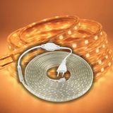 Hortum Şerit Led Dış Ortam, Bahçe, Açık Alan Aydınlatma 220v Fişli SB-6539 (Amber, 40 Metre)