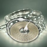 Hortum Şerit Led Dış Ortam, Bahçe, Açık Alan Aydınlatma 220v Fişli SB-6539 (Beyaz, 30 Metre)