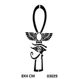 Horus Gözleri Ve Kanat Yapışkanlı Stencil Süsleme Ve Boyama Kalıbı