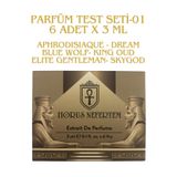 Horus Nefertem TEST SETi-01 - 6 Adet x 3ml Parfüm Keşif Seti Deneme Boyu Seti Erkek Parfümler-Aphrodisiaque Dream Blue Wolf Elite Gentleman King Oud Skygod