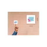 Hoş Geldin Bebeğim Etiketi Mavi Pembe Çiçekli Mat Çıkartma Çikolata Madlen Sticker 3.5 Cm (45 Adet)