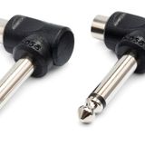 Hosa GPR123 Açılı Fiş Adaptörü Mandal 6,3 mm TS (2 Adet)