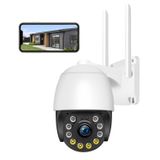 HOSAFE.COM Güvenlik kamerası, dış mekan Wi-Fi, 360 derece kamera izleme, 1080p kızılötesi renkli gece modu, hareket algılama, IP66 su geçirmez, alarm bildirimi, iki yönlü ses