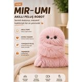 HOŞGARDENS Mir-umi Akıllı Peluş Robot Oyuncak - Hareketli Kafa - Etkileşimli Sevimli Şarj Edilebilir Özellikli- PEMBE RENK