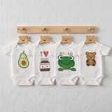 Hoşgeldin Erkek Bebek, Üçlü Set, Mini Boss-Ayıcık ve Kurbağa Baskılı Badi Hediye Seti