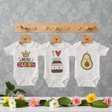 Hoşgeldin Kız Bebek, Üçlü Set, Mini Queen - Mommy’s ve Avokado Baskılı Badi Hediye Seti