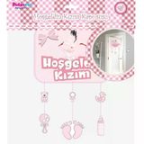 Hoşgeldin Kızım Kapı Süsü Karton