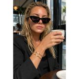 Hosh Accessories 2li Ajda Bileklik Ajda Gold Kadın İnce Ajda Bilezik - 3155-2