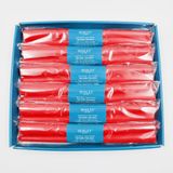 Hosley® Kokusuz 10 İnç Kırmızı Konik Mumlar, 12'li Paket - Ev Dekoru Restoran, Düğün ve Parti Şamdanlar için 6 Saat Birinci Sınıf Kalite Dumansız Damlamayan Akşam Yemeği Mumları