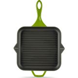 Hosse Yeşil 28x28 cm Yardımcı Kulplu Kare Grill Tava