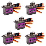 Hosyond 5 Paket Mikro Servo MG90S 9G Metal Dişli Mini Servo Motor RC Robot Helikopter Uçak Tekne Uzaktan Kumandalı Oyuncaklar, Arduino Projesi Araba ile Uyumlu