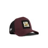 Hot Girl Club Logolu Kahve Trucker Şapka