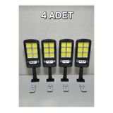 HOT POWER 4 Adet HB-400 Solar Güneş Enerjili 120 Ledli 3 Modlu Hareket Sensörlü Su Geçirmez Lambası (2400MAH.)