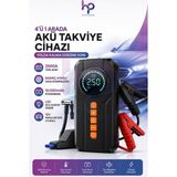 Hot Power 4ü1 Arada Akü Takviye Cihazı 10.000MAH Batarya, 2500AMPER Akım, 12V Akülere Takviye