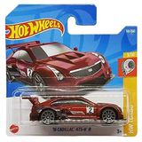 Hot Wheels - '16 Cadillac ATS-V R - HW Turbo 3/10 - HCW49 - Kısa Kart - GM - Koyu Kırmızı - Mattel 2022