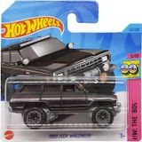 Hot Wheels - 1988 Jeep Wagoneer - Hw: The ´80S 5/10 - HKJ63 - Short Card - Arazi Aracı - Siyah Metal