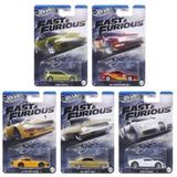 Hot Wheels 2025 Silver Series Premium Fast And Furious Racing Course 5li set