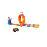 Hot Wheels 2in1 Monster Trucks Döngü Ve Takla Bigfoot Oyuncak Pist Seti Jbx64