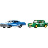 Hot Wheels 2'li Premium Araba Personnalise 64 Galaxie 500 & 67 Ford Anglia Racer Voiture De Course - Siyah - Beyaz