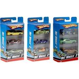 Hot Wheels 3' Li Araba Seti - Mavi Su Dünyası - Renkli