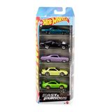 Hot Wheels 5'li Fast & Furious Araba Seti, Hızlı ve Öfkeli filmlerindeki arabalardan ilham alan 5 adet 1:64 ölçekli metal araç, JDR19