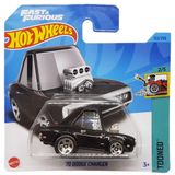 Hot Wheels - ´70 Dodge Charger - Tooned 2/5 - HKG57 - Short Card - Fast & Furious - siyah - Mattel 2023