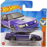 Hot Wheels - ´84 Mustang Svo - Muscle Mania 4/10 - HCW28 - Kısa Kart - Mor - Ford - Mattel 2022 - Araba