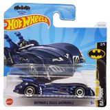 Hot Wheels - Batman & Robin Batmobile - Batman 2/5 - HTD51 - Short Card - DC - koyu mavi - Mattel 2024-1:64