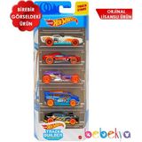 Hot Wheels Beşli Araba Seti 2020 Track Buılder GTN36 - Renkli