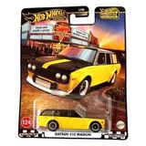 Hot Wheels Boulevard Premium Arabalar Datsun 510 Wagon JBL21 - Siyah - Beyaz
