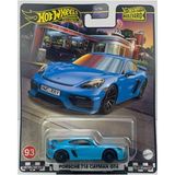 Hot Wheels Boulevard Premium Porsche 718 Cayman Gt4 GJT68 HRT71 - 13 cm