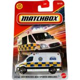 Hot Wheels C0859 Matchbox 1:64 Tekli Arabalar 2024 Mercedes-Benz Sprınter Ambulance JHN67 - Renkli