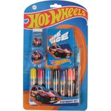 Hot Wheels Cem HW-3626 Mavi Kırtasiye Seti 10 Parça Eğlenceli Okul Gereçleri