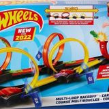 Hot Wheels Çok Çemberli Yarış Oyun Seti, 1 araba dahil, tek kişilik veya çok oyunculu rekabet, 63 cm uzunluğu