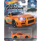 Hot Wheels Fast & Furious Premium Arabalar Nissan Skyline Gt-R BNR34 HKD21 - Turuncu