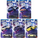 Hot Wheels Fast & Furious Tokyo Drift Silver Series 5’li Diecast Set – 1:64 Model Arabalar - Mavi