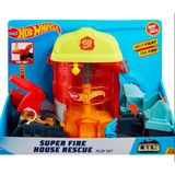 Hot Wheels FNB15-GJL06 Tekerlekli Yarış Dünyası Süper İtfaiye Macerası İtfaiye Oyun Seti