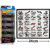 Hot Wheels Formula 1 Hediyelik Set - Hot Wheels Formula 1 5'li Araba Seti & Çerçeveli 3D Yarış Pisti Dekoratif Tablo