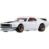 Hot Wheels Hızlı ve Öfkeli Premium Arabalar 1969 Ford Mustang Boss 302 JHW72 - Siyah - Beyaz